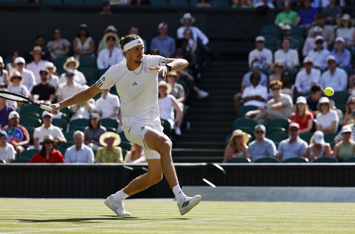 Zverev se pone al día en Wimbledon: llega a las 11 victorias seguidas en Grand Slams y amenaza a Alcaraz