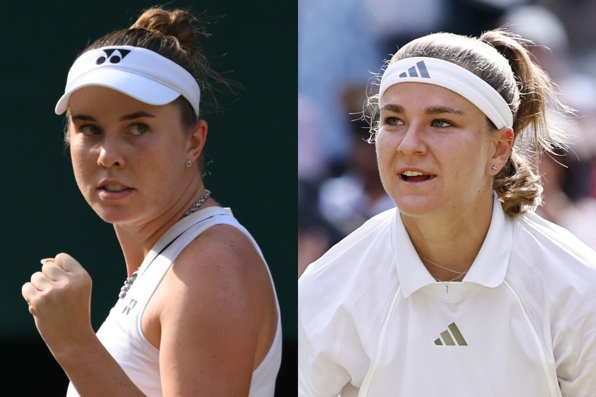 Linda Noskova y Karolína Muchova jugarán la gran final. Fotos: EFE