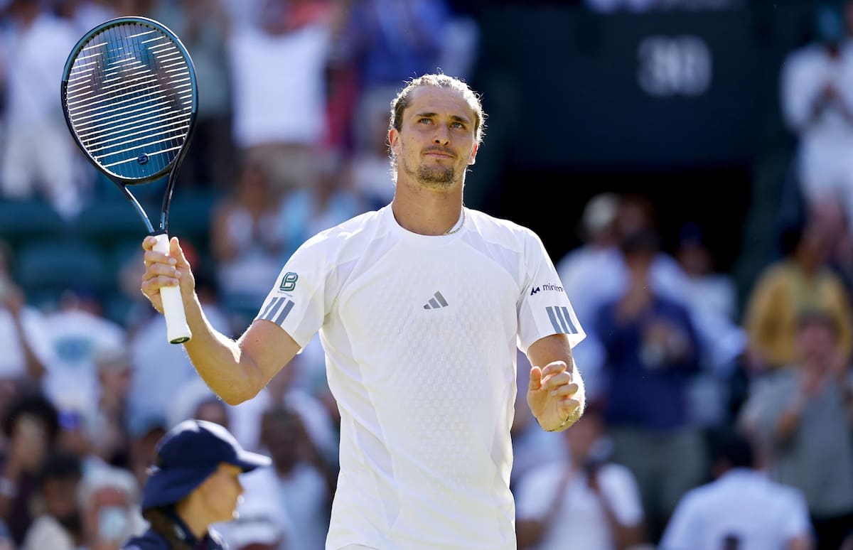 Alexander Zverev llego a las 10 victorias consecutivas en grand slams, con el triunfo de esta tarde sobre Marcos Giron. Foto: EFE.