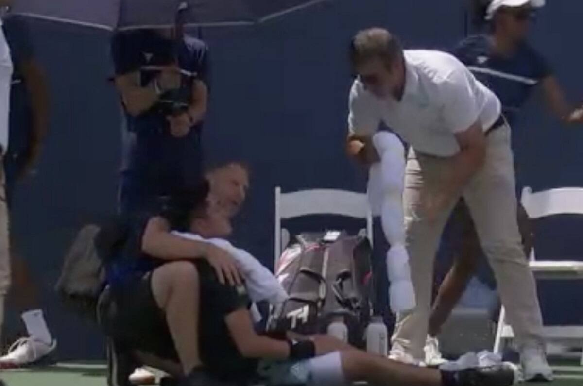 se desmayó en pleno partido del ATP de Washington