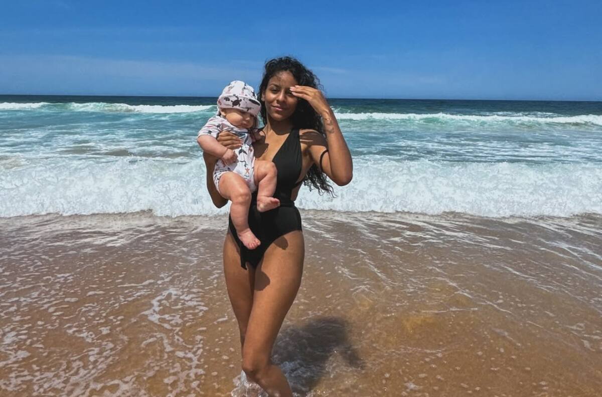 VIDEO: El tierno primer día en la playa del nieto de Anita Alvarado