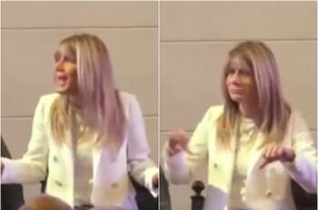 VIDEO | La reacción de Ximena Rincón al escuchar estrofa del himno nacional asociada a Pinochet en acto de Demócratas