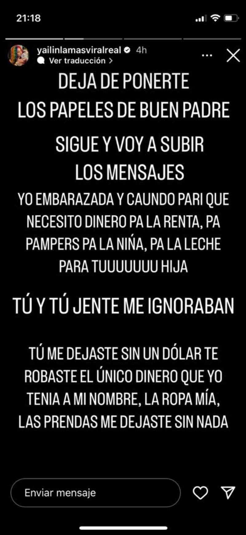 Yailin “La más viral” confirma que Anuel AA la golpeaba