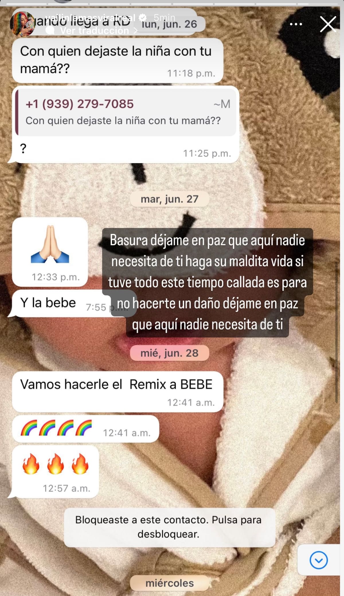 Los mensajes que Anuel AA le mandaba a Yailin La Más Viral