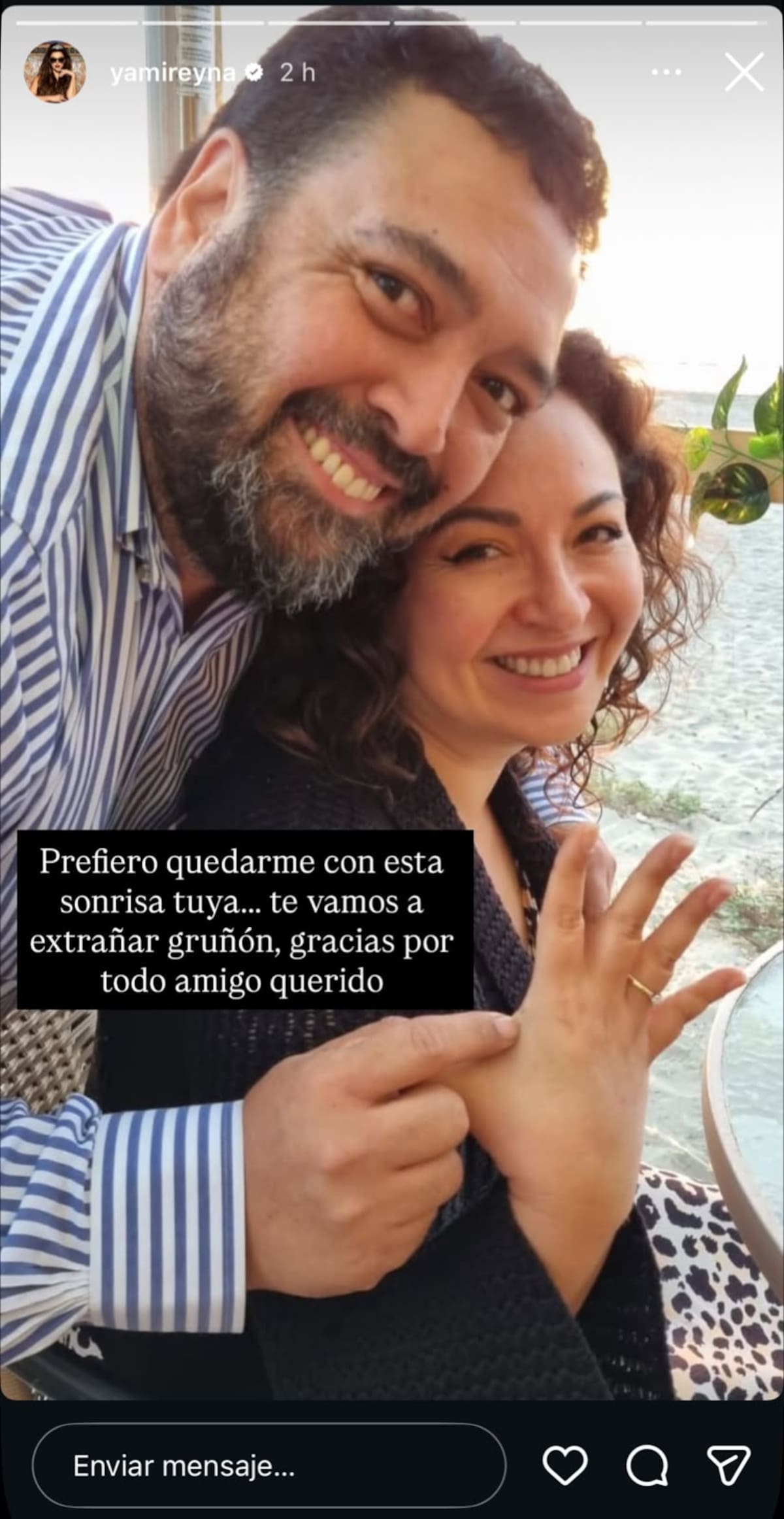 Y la sentida pérdida que atraviesa.
Foto: Instagram