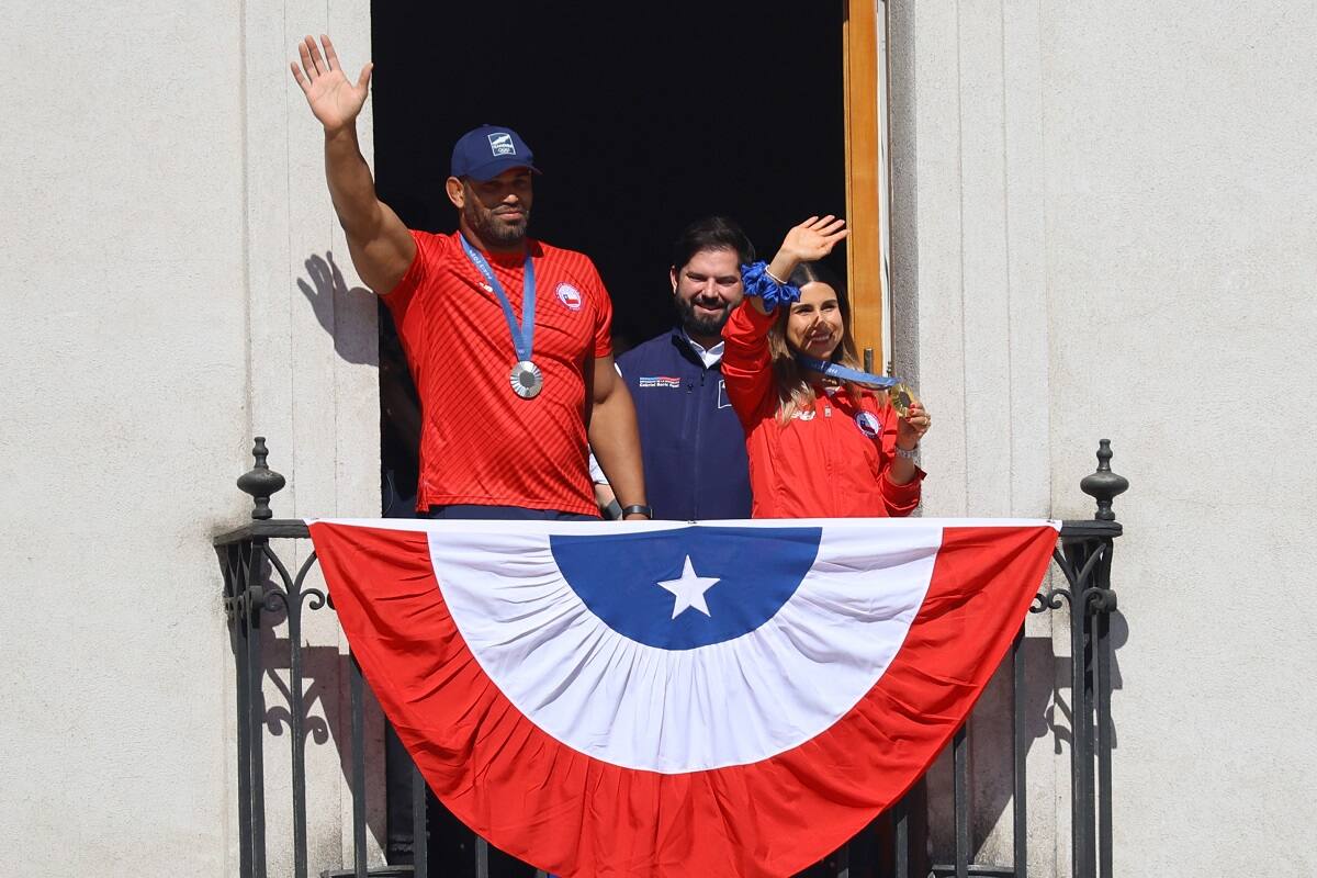 Yasmani Acosta y Francisca Crovetto en París 2024. Agencia Aton