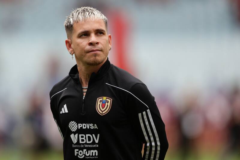 Yeferson Soteldo con la Selección de Venezuela. EFE