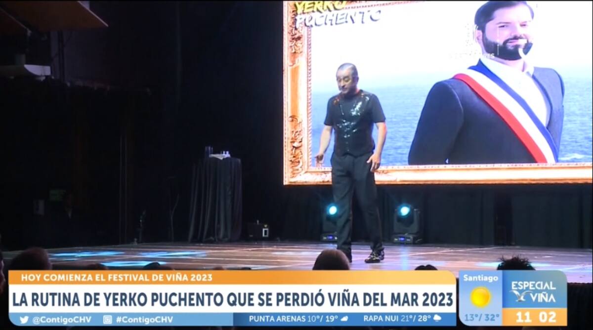 Lanzó chistes sobre Gabriel Boric. / Chilevisión