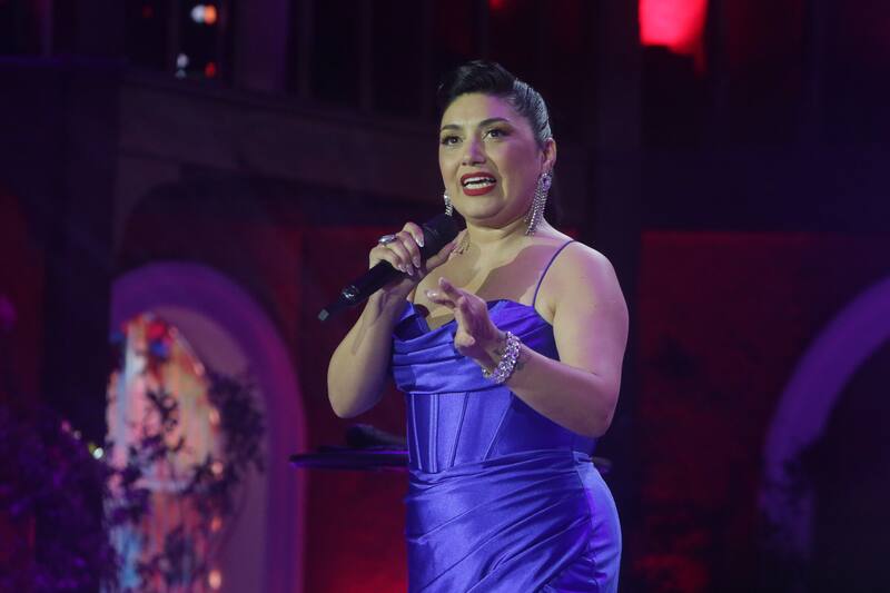 La comediante fracasó en la tercera noche del Festival del Huaso de Olmué. Créditos: TVN.