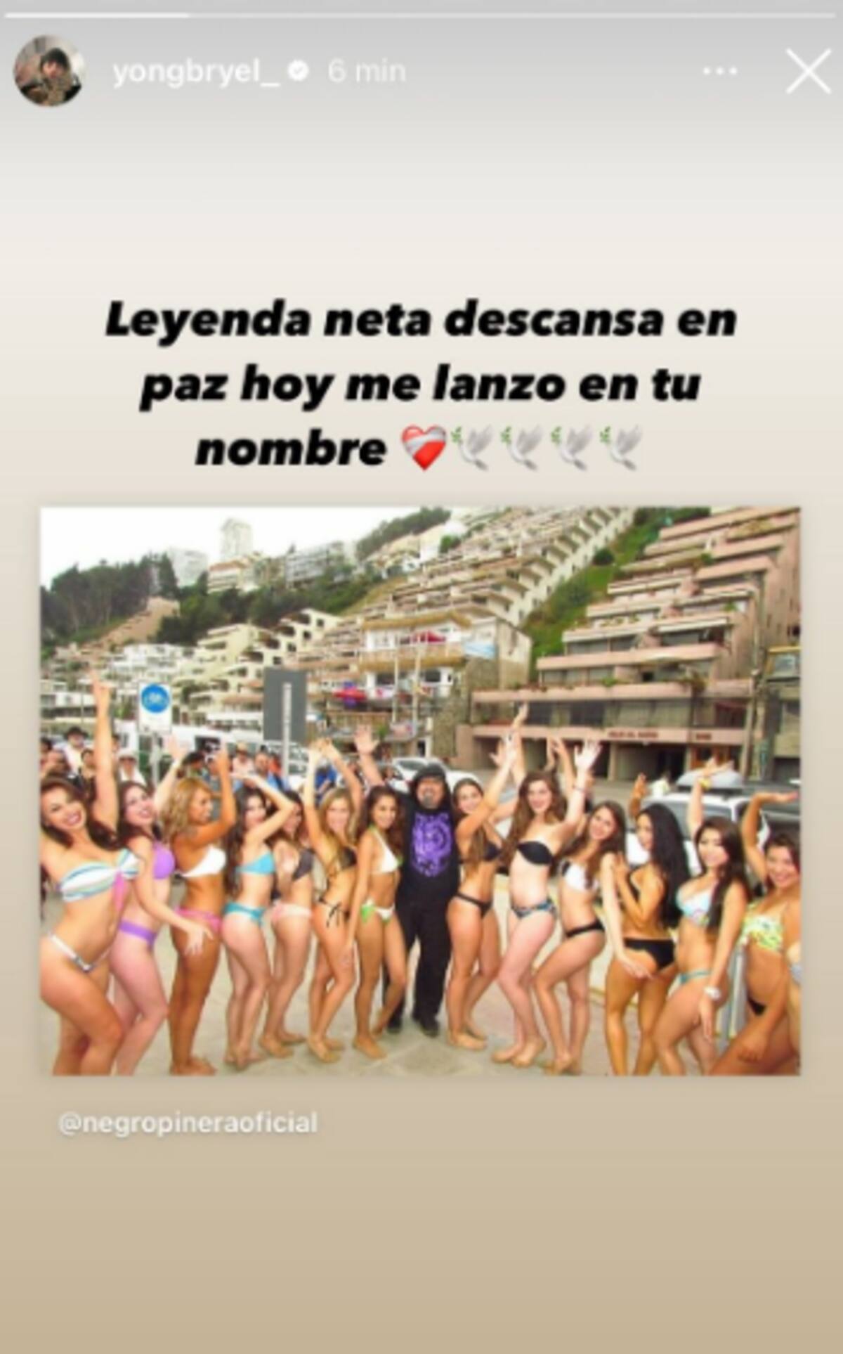 El cantante urbano compartió una historia en Instagram acompañado de unas palabras de homenaje. Créditos Captura: Instagram.