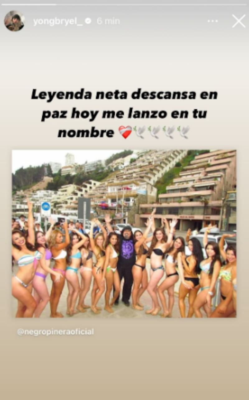 El cantante urbano compartió una historia en Instagram acompañado de unas palabras de homenaje. Créditos Captura: Instagram.