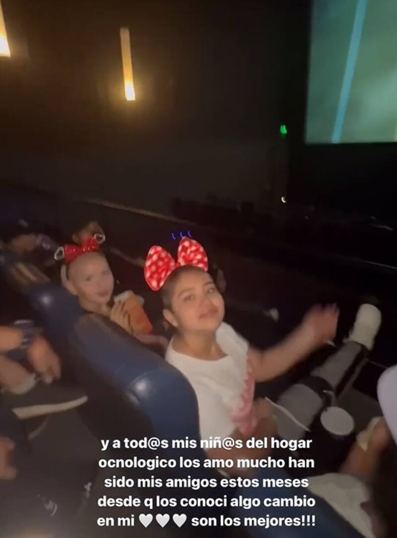 Young Cister se encariñó con los chicos del hogar. Créditos: Instagram