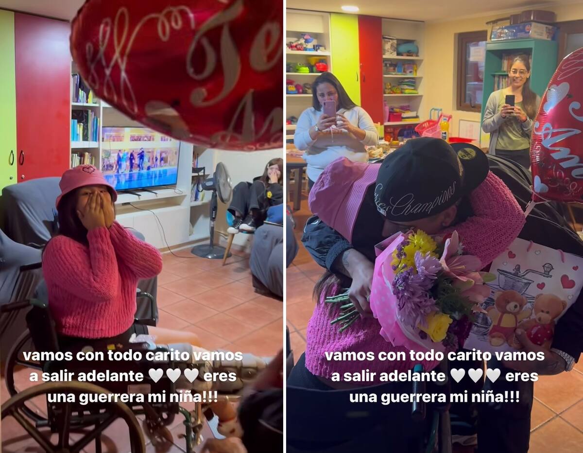 Young Cister llevó la alegría a este hogar oncológico. Créditos: Instagram