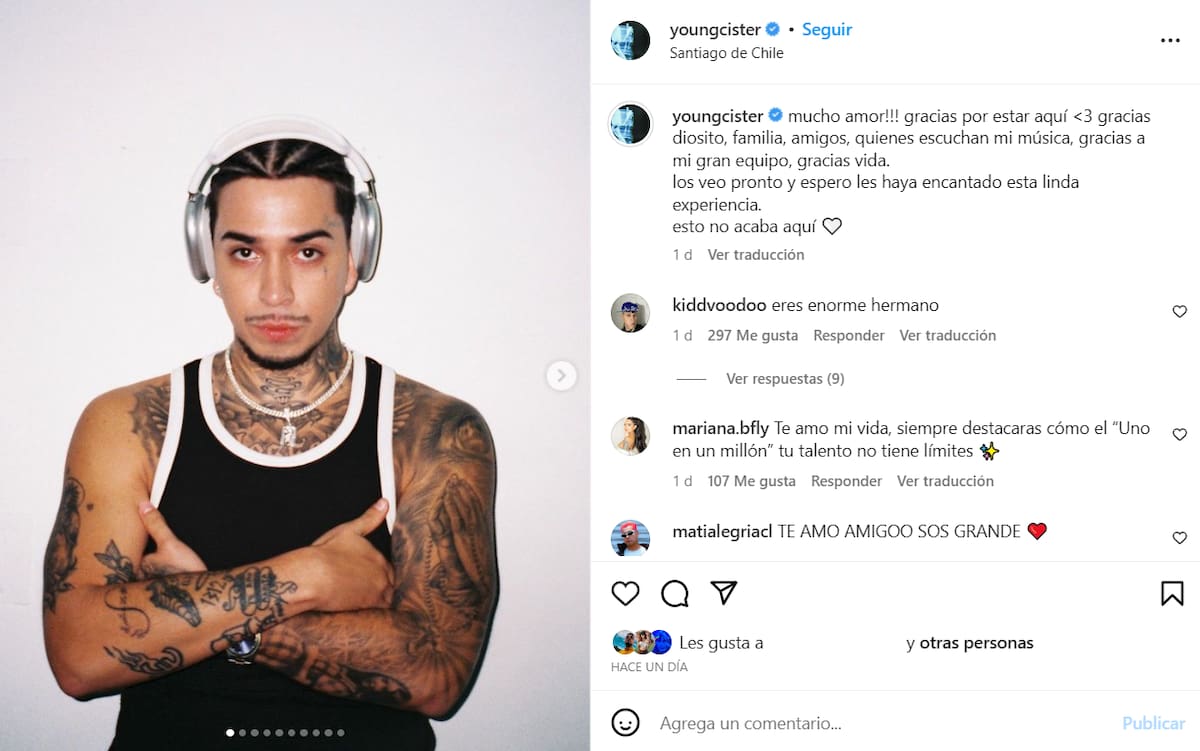 El lindo mensaje de Mariana a su pareja. Créditos: Instagram