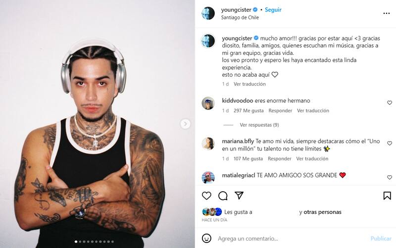 El lindo mensaje de Mariana a su pareja. Créditos: Instagram