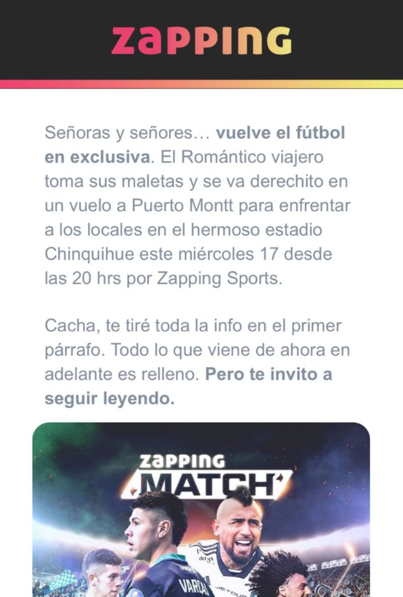 Zapping confundió a Colo Colo llamándole Romántico Viajero.