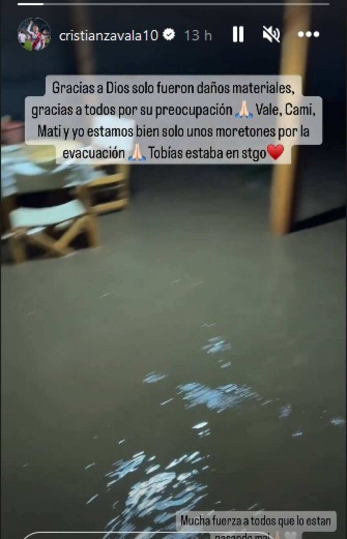 El mensaje de Zavala en Instagram