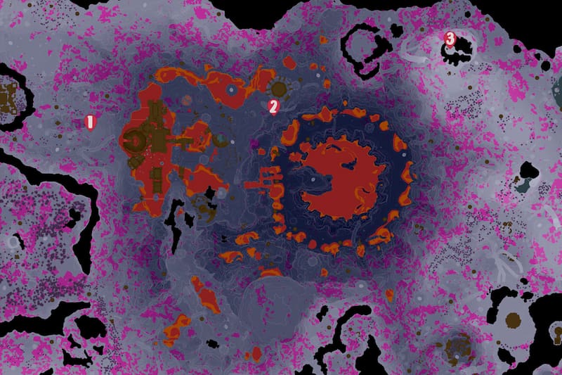 Mapa con las ubicaciones de los Stalhinox.