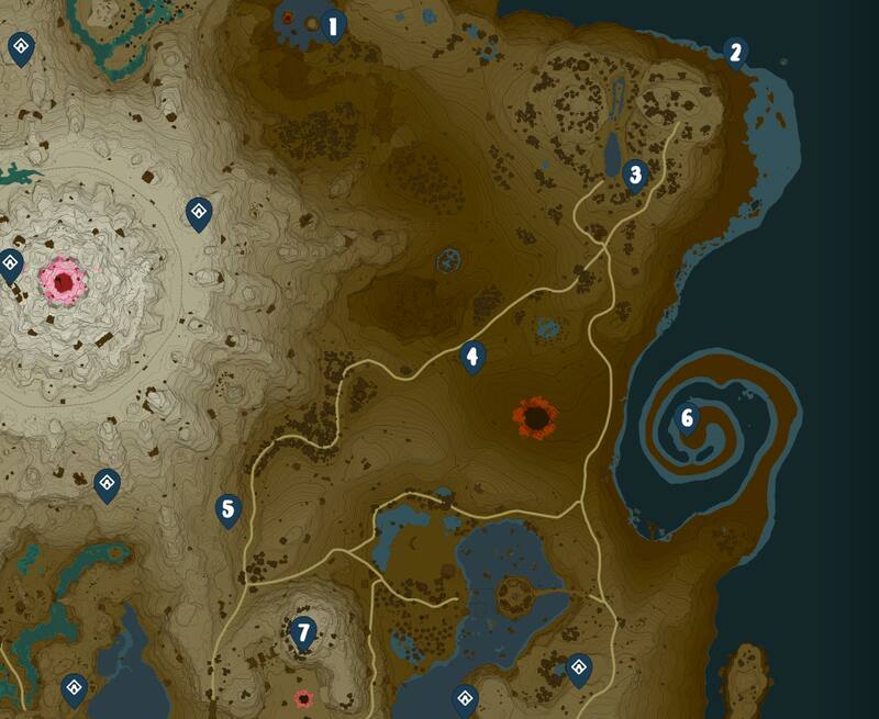 Aquí están todos los Santuarios de Akkala en Zelda: Tears of the Kingdom. Créditos: Tecno Game - IGN - Nintendo.