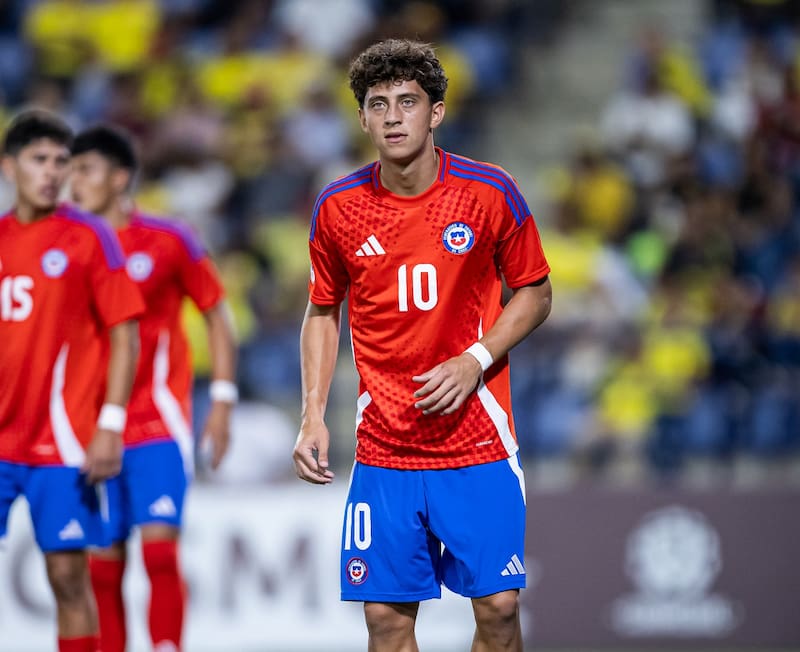 El delantero fue una de las buenas figuras de Chile en el Sudamericano. Foto: Conmebol