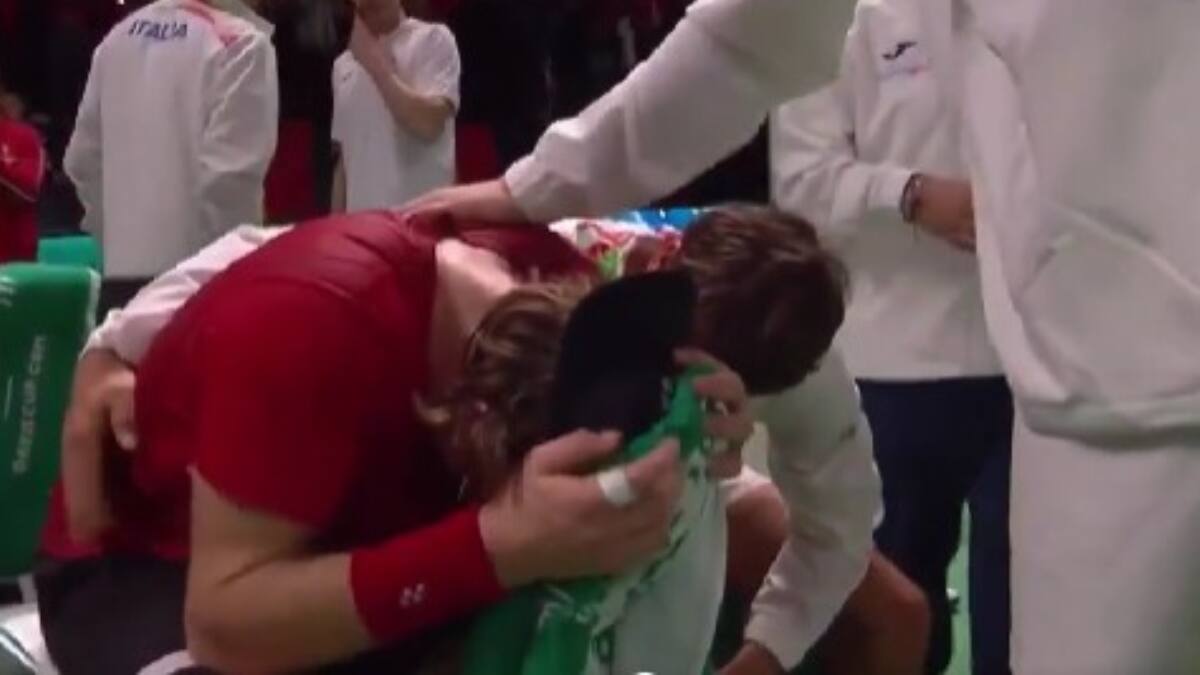 VIDEO | El desconsolado llanto de Zizou Bergs tras ser eliminado de la Copa Davis