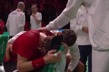 VIDEO | El desconsolado llanto de Zizou Bergs tras ser eliminado de la Copa Davis
