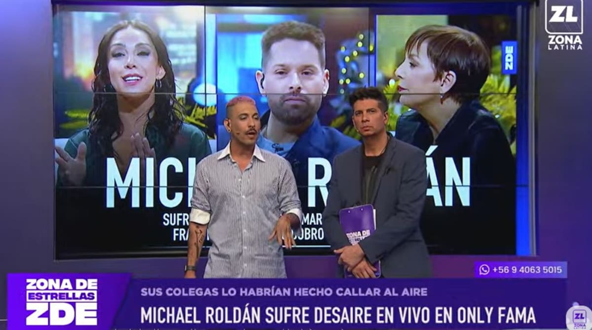 En "Zona de Estrellas" comentan ninguneo a Michael Roldán. Créditos: Pantallazo Zona Latina