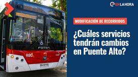 Modificación de Recorridos Red en Puente Alto: ¿Cuáles servicios tendrán cambios en la comuna?