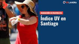 Radiación UV Santiago| Conoce el índice para este domingo 27 de marzo en la Región Metropolitana