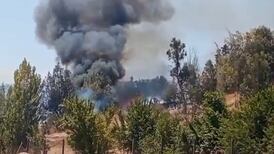 VIDEO | Incendio forestal amenaza a Hospital Psiquiátrico El Peral de Puente Alto