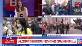 "Lo encuentro el colmo, me da mucha rabia": María Luisa Godoy se enfureció al informar de la falla que sufrió el Metro