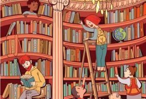 Test visual: ¡Encuentra el búho en la biblioteca en solo 5 segundos!