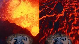 VIDEO | Captan el interior de un volcán activo en Islandia con un dron
